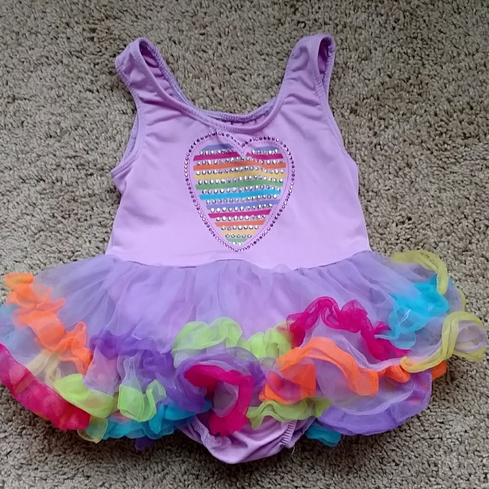 Raibow tutu and leotard